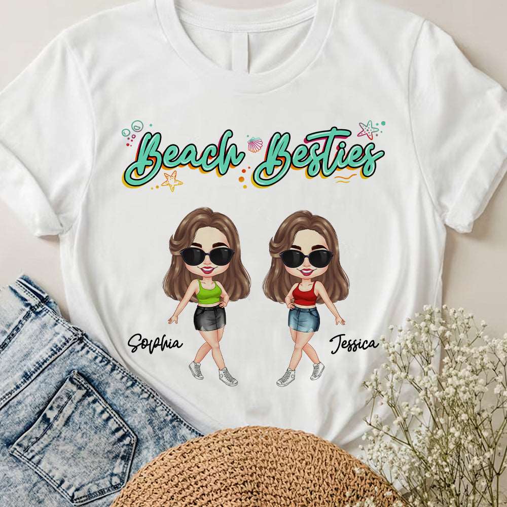 Personalized Summer Friend Beach Shirts, Gift For Her