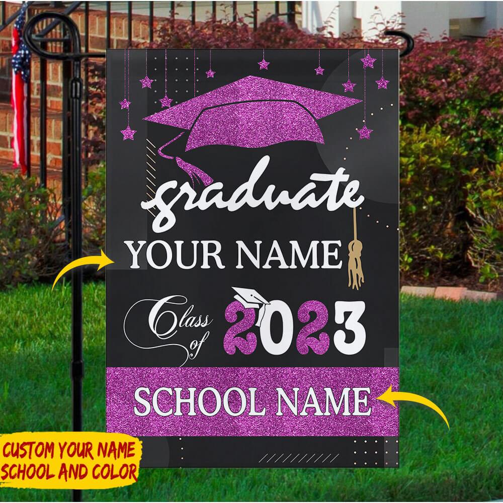 Best Gift Idea Graduation Class of 2023 Custom Garden Flag, Graduation Gift - Extrabily
