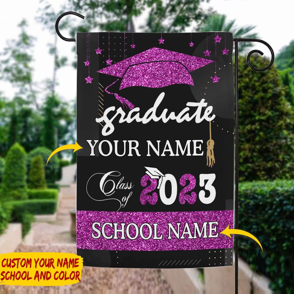 Best Gift Idea Graduation Class of 2023 Custom Garden Flag, Graduation Gift - Extrabily