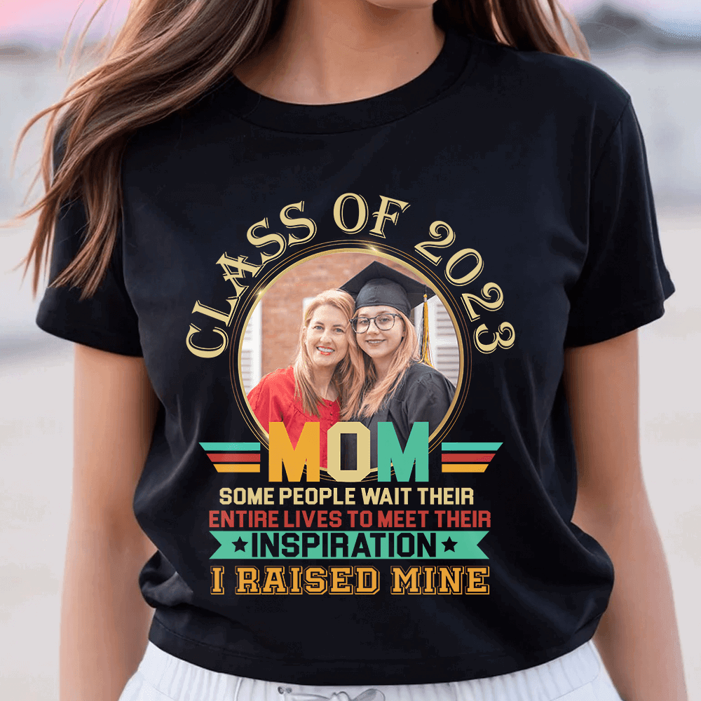 Congratulations Class of 2023 Custom Image T-Shirt - Graduation Day - Extrabily
