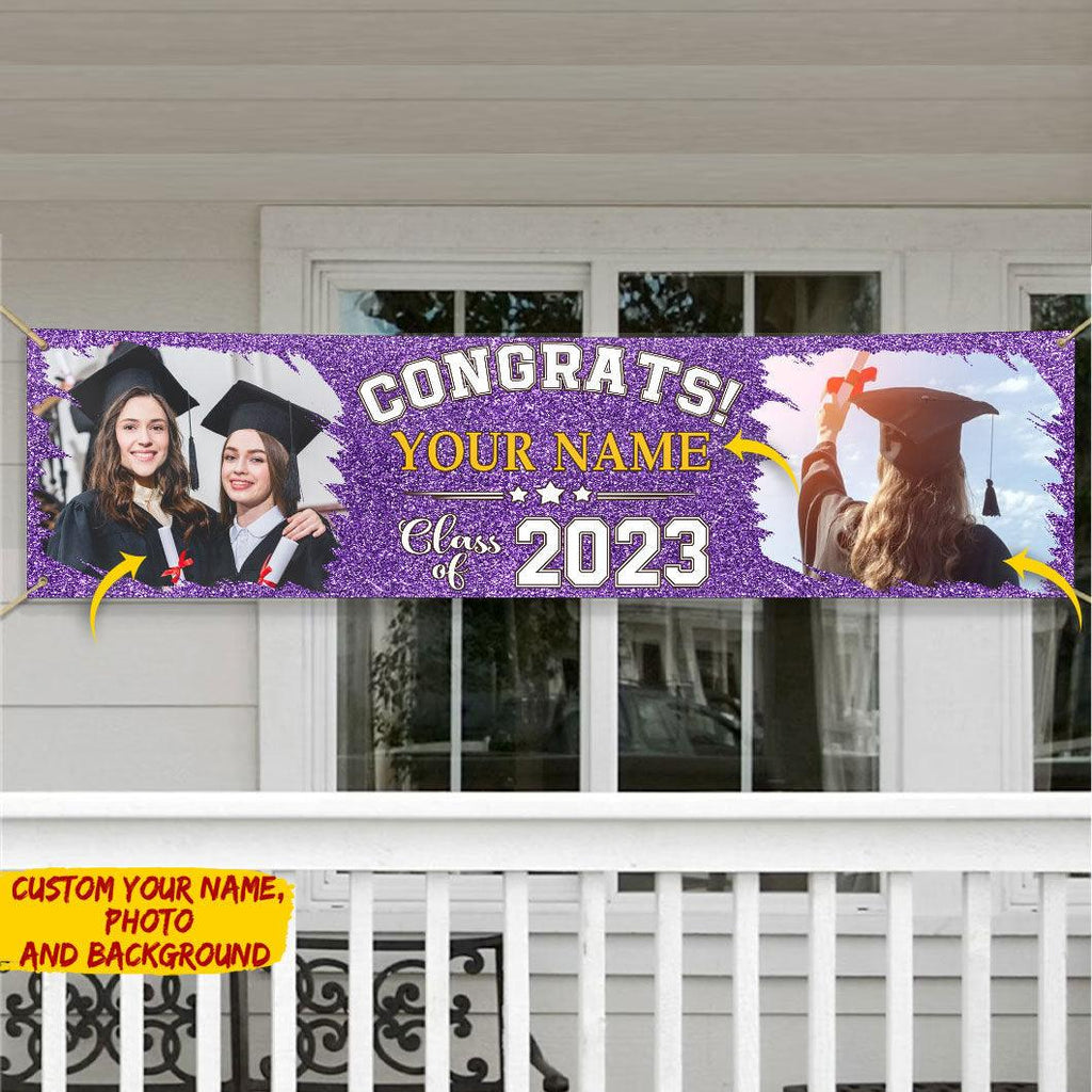 Congratulations On Your Graduation-Personalized Name Banner - Extrabily