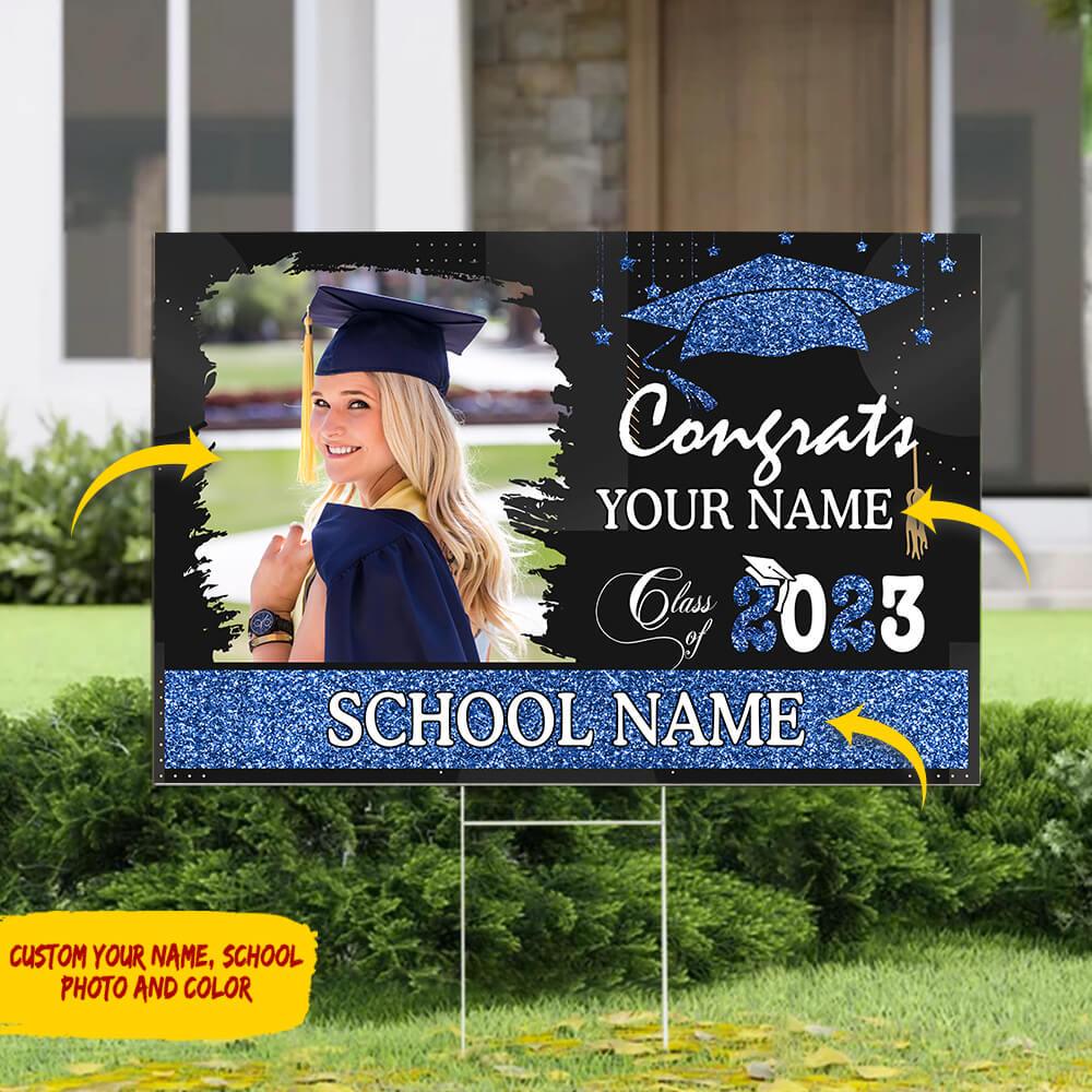 Graduation Personalsign Congratulations On Your Graduation-Personalized Name Yard Sign – Extrabily