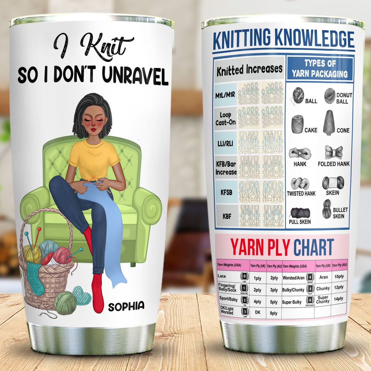 If I Can't Take My Yarn I'm Not Going - Funny Tumbler for Knitters and  Crochet