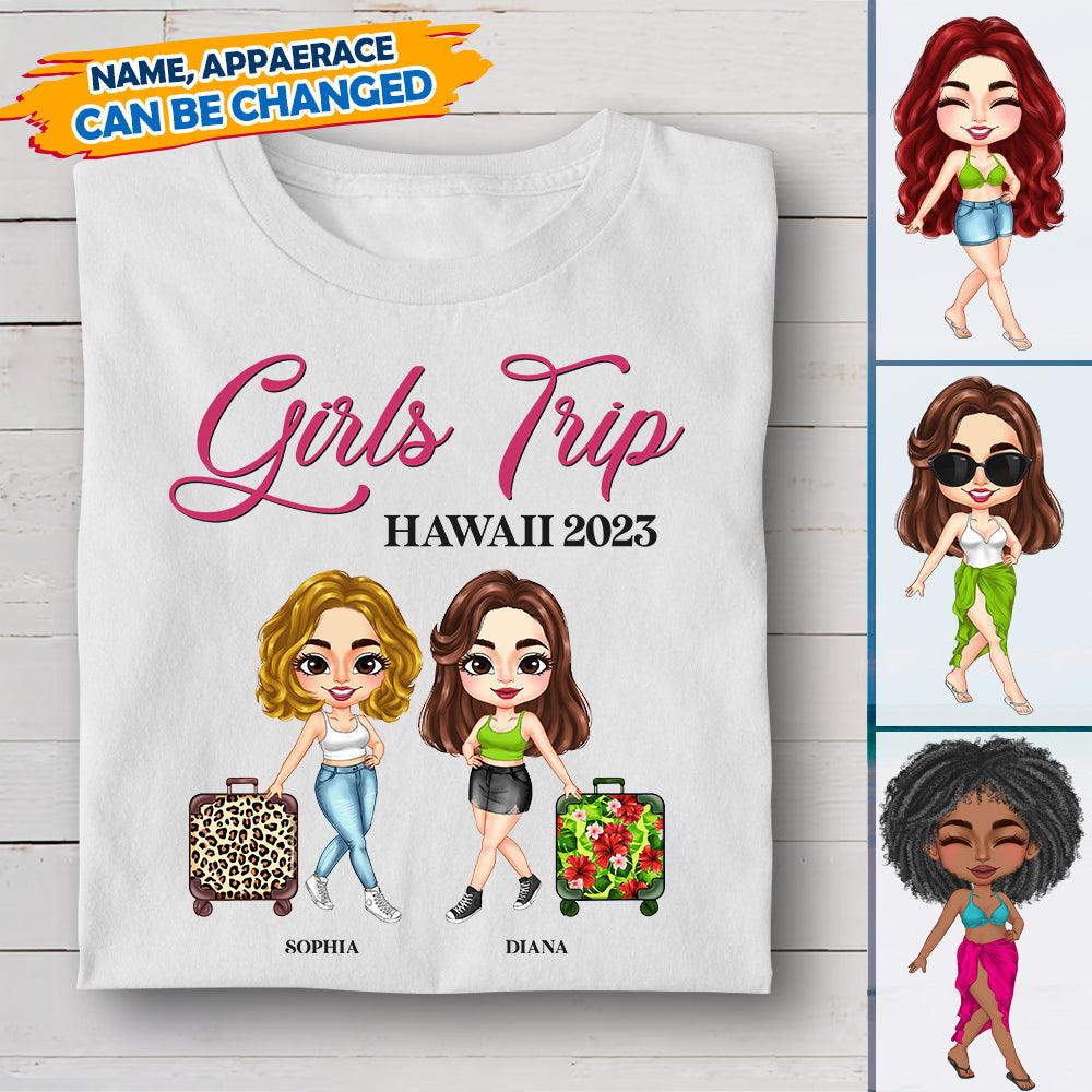 Personalized Girls Trip T Shirt Gift For Traveling Friends - Extrabily