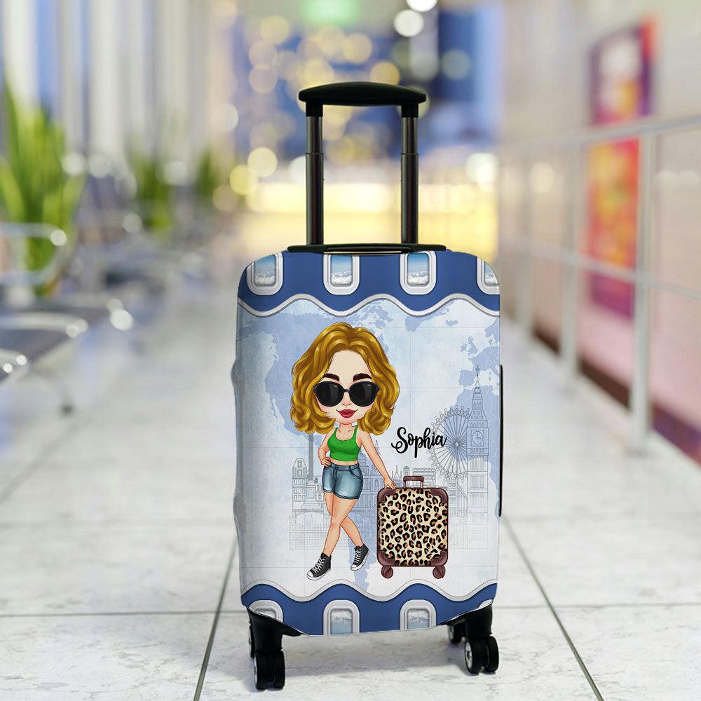 Personalized That's What I Do I Travel And I Know Things Luggage Cover - Extrabily