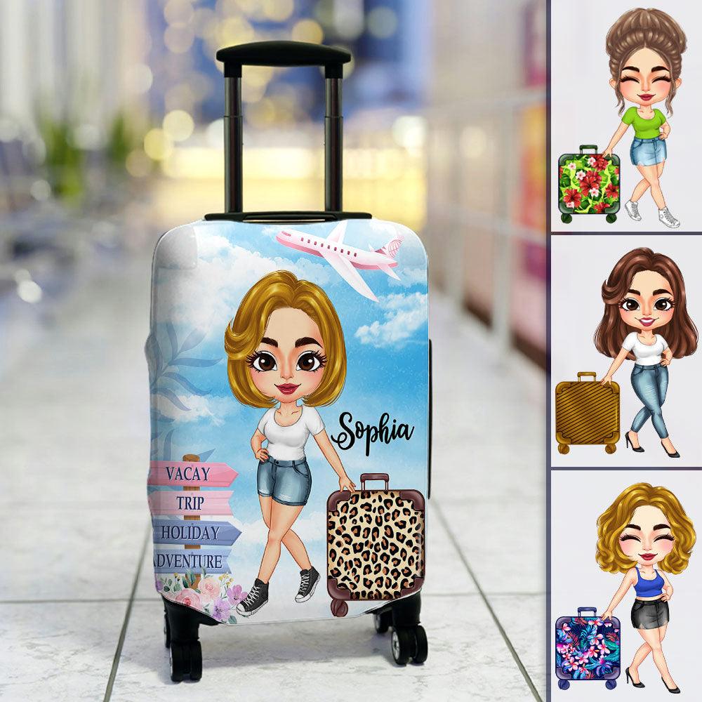 Personalized Travel Girl Catches Flights Not Feeling, Gift For Travel Lover - Extrabily